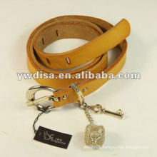 Korean Leather Belt Narrow Leather Belt With Special Buckle